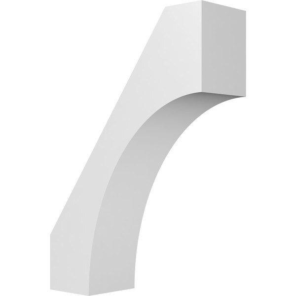 Ekena Millwork 3 1/2-in. W x 10-in. D x 14-in. H Westlake Architectural Grade PVC Knee Brace BRCP035X10X14WTL - main